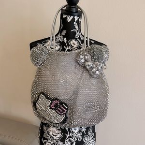 Designer Anteprima Hello Kitty Collobaration Silver Pink Rhinestone NEW Offers